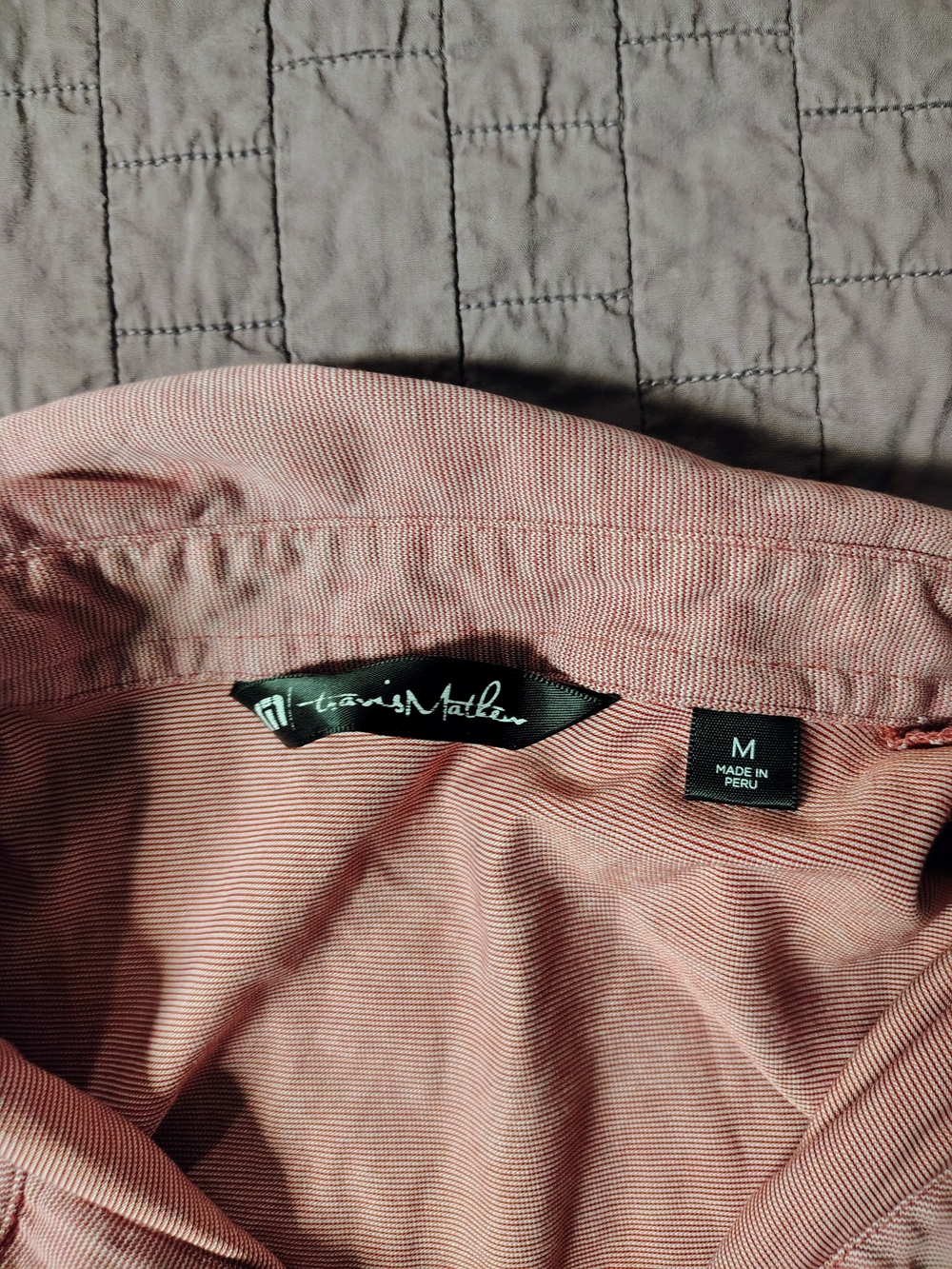 Travis Mathew Rose Pink Polo with Graphic Tee - Picture 2 of 8